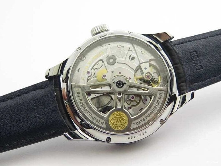 MIROTIME 0328 Portuguese Real PR Real Annual Calendar IW5035 YLF 1:1 Best Edition Black Dial On Leather Strap A Soft 7240